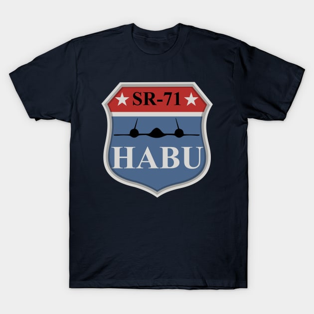 SR-71 Blackbird Habu T-Shirt by TCP